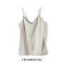 Women Camisole Fashion Strap Top Halter V Neck Basic White Cami Sleeveless Satin Silk Tank Tops Women'S Summer Spring Fall