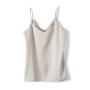 Women Camisole Fashion Strap Top Halter V Neck Basic White Cami Sleeveless Satin Silk Tank Tops Women'S Summer Spring Fall
