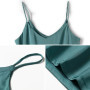 Women Camisole Fashion Strap Top Halter V Neck Basic White Cami Sleeveless Satin Silk Tank Tops Women'S Summer Spring Fall