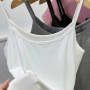 Solid Color Tank Tops soft Cotton Spaghetti Strap Crop Tops Summer Casual Camisole Sleeveless Basic Vest Summer women Tops
