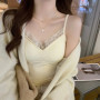Lace Tank Top Women Cute Camis Sexy White Cropped Camisole Female Korean Sleeveless Black Vest Summer 2025 Coquette Y2k Clothes
