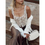 Chic Lace Camisole Short Vest Woman Solid Color Slim Single Breasted Sleeveless Sexy Mini Tops Fashion Versatile Women's New Top