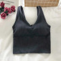 Women Tank Tops Sports Crop Top Solid Color Harajuku Female V Neck Camis White Tee Women Sexy Short Tops Summer Camisole