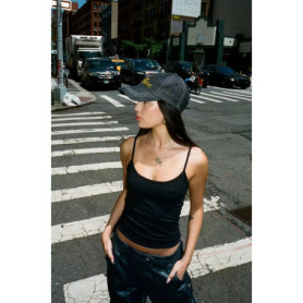 Tank Summer Women's Solid Color Slimming Elastic Fitness Camisole Basic Sports Bra Skin-Friendly Yoga Top