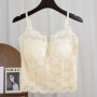 1pcs Women Lace Straps Vest Lady Inside Wear Camisoles With Padded Underwear Female Sexy Tank Top Girl Fashion French Style Tops