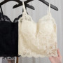 1pcs Women Lace Straps Vest Lady Inside Wear Camisoles With Padded Underwear Female Sexy Tank Top Girl Fashion French Style Tops