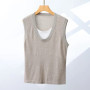 WinvyNee New Women's Wool Tops Tank Top Solid O Neck Soft Vest Girls Tank Outerwear Streetwear Top Spring Summer C1102006