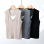 WinvyNee New Women's Wool Tops Tank Top Solid O Neck Soft Vest Girls Tank Outerwear Streetwear Top Spring Summer C1102006