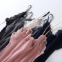 SuyaDream Women Lace Camis 70Real Silk 30Cotton Lace Camisoles Spandex knits Soft Basic shirt 2022 New Vest Solid colors
