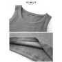 VIMLY White Knit Tank Top for Woman Spring Summer High Strecth Slim Fit Sleeveless Solid Basic Tops Women's Clothing M6698