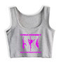 Beauty Strength Pride Design Pole Dancing Training Crop Top Pole Dancer Fitness Workout Sexy Tank Top Girl's Gym Cotton Camisole