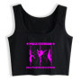 Beauty Strength Pride Design Pole Dancing Training Crop Top Pole Dancer Fitness Workout Sexy Tank Top Girl's Gym Cotton Camisole