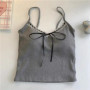 HOT Women camisole Women's Sexy Lace Top Tankvest Inner Wear Sweet Style Short Top Lace Strap Vest with Padded Basic Tank Top