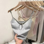 HOT Women camisole Women's Sexy Lace Top Tankvest Inner Wear Sweet Style Short Top Lace Strap Vest with Padded Basic Tank Top