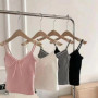 HOT Women camisole Women's Sexy Lace Top Tankvest Inner Wear Sweet Style Short Top Lace Strap Vest with Padded Basic Tank Top