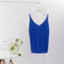 6 Colors Sleeveless Bright Silk Women Tank Tops Sexy Female Knitted V-Neck Camisole Club Girls Camis Thin Shiny Glitter Bling