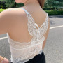 1pcs Women Lace Strap Vests Lady Inside Wear Camisoles With Padded Underwear Female Sexy Tank Top Girl Large Size Sleeveless Top