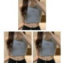 3pcs Ice Silk Women Tank Top Summer Sleeveless Tops Lady Inside Wear Camisoles Loose Underwear Female Without Breast Pads Vests