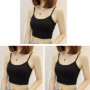 3pcs Ice Silk Women Tank Top Summer Sleeveless Tops Lady Inside Wear Camisoles Loose Underwear Female Without Breast Pads Vests