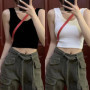 3pcs Ice Silk Women Tank Top Summer Sleeveless Tops Lady Inside Wear Camisoles Loose Underwear Female Without Breast Pads Vests