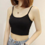 3pcs Ice Silk Women Tank Top Summer Sleeveless Tops Lady Inside Wear Camisoles Loose Underwear Female Without Breast Pads Vests