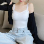 1pcs Women Straps Vest Lady With Padded Camisoles New Female Sexy Slim Tank Tops Girl Comfort Fashion Ventilate Korean Style Top