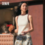 Semir Vest Women Color-blocking Round Neck Camisole Slim Fit Hot Girl Style Spring Inner Layer Wearable Outside Bottoming Shirt