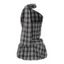 Kawaii Plaid/Dots Print Backless Halter Crop Camis Tops + Low Waist Bubble Mini Skirt Vintage 2 Piece Set Women Y2k Outfits