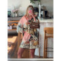 Fashion Printed 2 Piece Set Loose Lapel Button Long Sleeved Shirt Elastic Waist Shorts Suit 2025 Summer Autumn Beach Lady Set