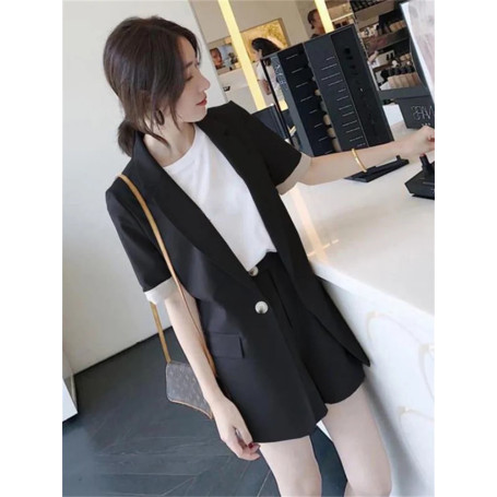 women's summer shorts suit sets clothing 2021 trousers and blazers tops two piece set women outfit set woman 2 pieces