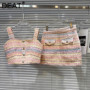 DEAT Fashion Women's Two-pieces Set Woven Rhinestone Buckle Tank Top High Waist Wrapped Hip Mini Skirt Female Trendy 11A04460