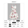 Dressfo 2025 Women's Floral Print Vacation Sundress Garden Party Dress Summer Ruffled Bowknot Mini Dress Vestidos