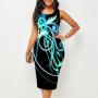 Women Vintage Slim Casual Befree 5XL Vest Tank Sleeveless Dress Large Big Summer Printed Elegant Party Beach Dresses