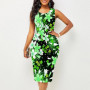 Women Vintage Slim Casual Befree 5XL Vest Tank Sleeveless Dress Large Big Summer Printed Elegant Party Beach Dresses