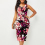Women Vintage Slim Casual Befree 5XL Vest Tank Sleeveless Dress Large Big Summer Printed Elegant Party Beach Dresses