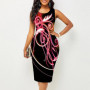 Women Vintage Slim Casual Befree 5XL Vest Tank Sleeveless Dress Large Big Summer Printed Elegant Party Beach Dresses