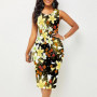 Women Vintage Slim Casual Befree 5XL Vest Tank Sleeveless Dress Large Big Summer Printed Elegant Party Beach Dresses