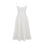 2025 Women's Dresses Pink Elegant and Pretty Midi White Vacation Dress Spaghetti Strap Beach Dress A Line Party Dresses