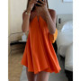 Sexy Party Off Shoulder Dresses 2025 Women's Elegant Sleeveless Hollow Out Beach Dress Backless High Street Lady Summer Vestidos