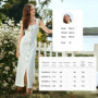 OLrain Dresses 2026 Woman Summer Midi Elegant White Ladies Dress French Square Neckline Wide Straps Woman Clothing O57XL98938