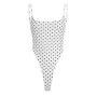 Holiday Dot Printed Bodysuits Sexy Slim Backless Sleeveless Slash Neck Sleeveless Rompers Women 2026 Summer Fashion Streetwear