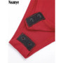 Nsauye Summer 2026 Women Fashion Sexy V Neck High Waisted Red Night Club Bodysuit Tops Y2K Overalls Skinny One Pieces Rompers