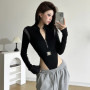 Sexy See Through Bodysuit Women Dark Gothic Streetwear Emo Alternative Grunge Y2k Long Sleeve O-neck High Waist Jumpsuit