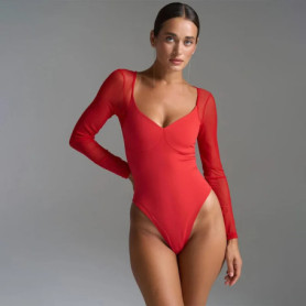 Bodysuits Rhinestone Black Womens Shapewear Suspenders Adjustable Strappy-Back Padded Bodybriefer Front-Zipper Removable Bodycon