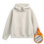 Oversized Hooded Sweatshirt for Couples Autumn Winter Heavyweight Velvet Half-Zip Hooded Jacket Loose Fit Soft Comfortable