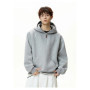 Oversized Hooded Sweatshirt for Couples Autumn Winter Heavyweight Velvet Half-Zip Hooded Jacket Loose Fit Soft Comfortable