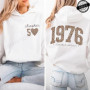 Mom Fiftieth Hoodies for Women Leopard 50th Birthday Harajuku Y2k Aesthetic Clothing 1976 Retro Birthday Women Graphic Clothes