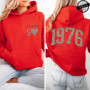 Mom Fiftieth Hoodies for Women Leopard 50th Birthday Harajuku Y2k Aesthetic Clothing 1976 Retro Birthday Women Graphic Clothes