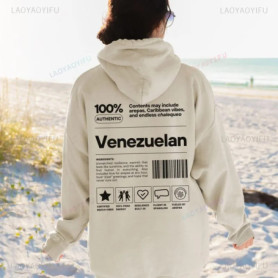 Venezuela Gifts for Venezuelan Friend & Family Veneka Sweater Personalized Christmas Gift Winter Clothes Women Hoodie Tops
