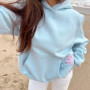 Preppy Graphic Hoodies For Teen Girls Y2k Oversized Loose Fit Streetwear Cute Embroidery Star Print Aesthetic Vintage Going Out